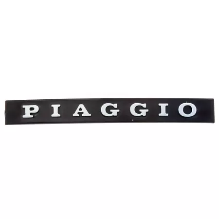 Badge Piaggio black \/ chrome