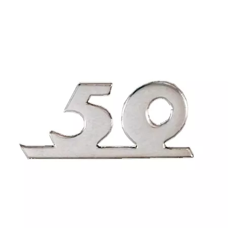 Badge 50cc chrome