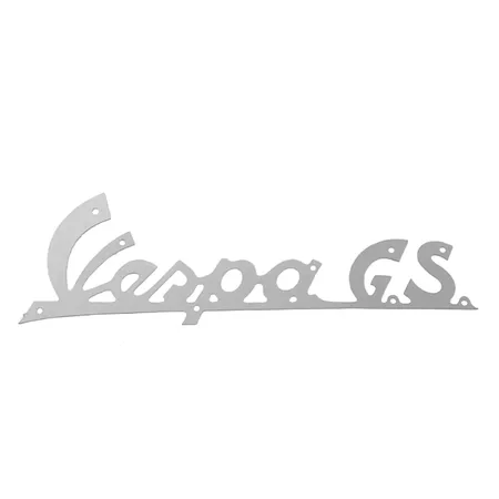 Badge Vespa GS chrome