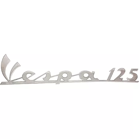 Badge Vespa 125cc chrome