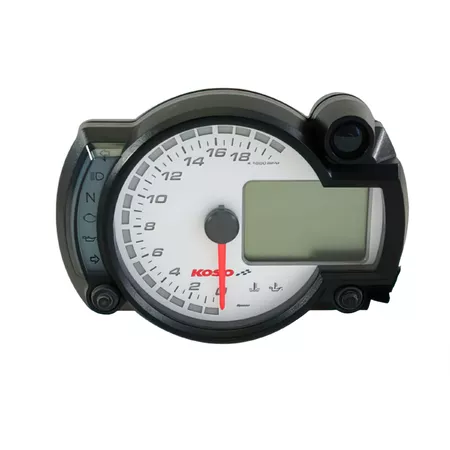 Koso Tachometer RX2N+ GP Style (white face, 20,000rpm)