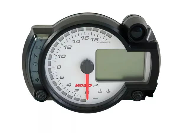 Koso Tachometer RX2N+ GP Style (white face, 20,000rpm)