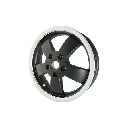 Wheel 3.00-12 front Vespa GTS Super \/ Super Sport 125 - 300cc black \/ polished rim Piaggio
