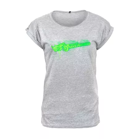 T-Shirt Women MXS Racing Basic grey XS - Size: XS