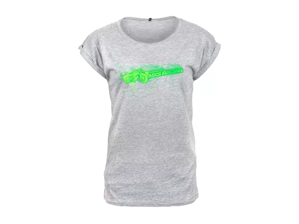 T-Shirt Women MXS Racing Basic grey XS - Size: XS