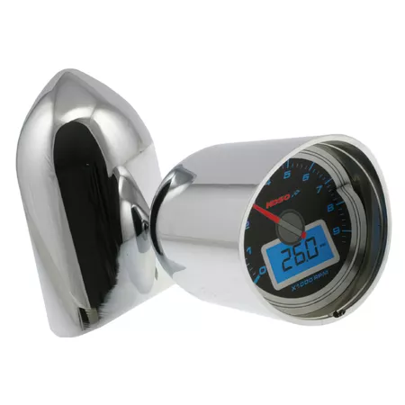 Chrome casing KOSO, for 1-1\/2 and 1-1\/4 inch handlebar clamp for all 55mm GP-Style instruments