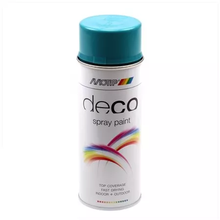 Spray Paint Motip turquoise blue glossy RAL5018 400ml