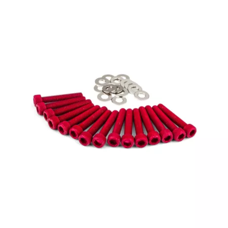 Dress Up Bolts CVT cover Piaggio red
