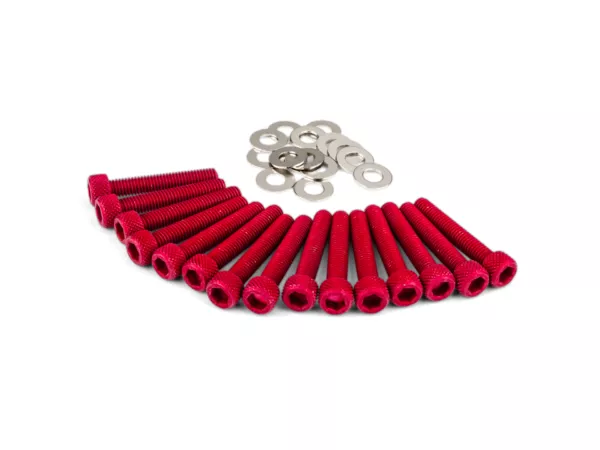 Dress Up Bolts CVT cover Piaggio red