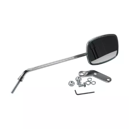 Mirror RMS Classic Trapezoidal, all Vespa models, chrome, adjustable, for RH or LH side, 1 pc.