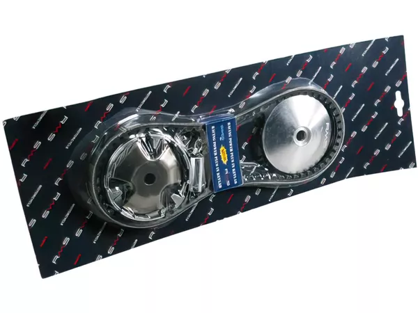 Variator kit RMS Minarelli horizontal, incl. drive belt, front pulley, 15x12 - 6.1g