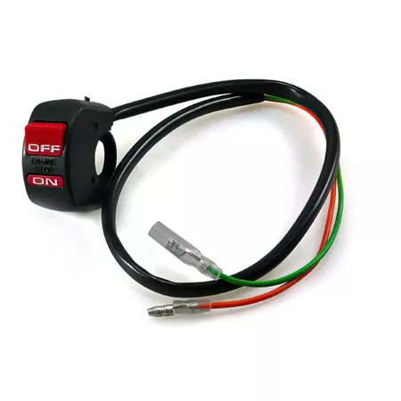 Switch unit TNT, universal, with start\/stop button, black