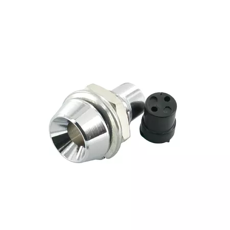 Base for 3mm LED, internal reflector, chrome