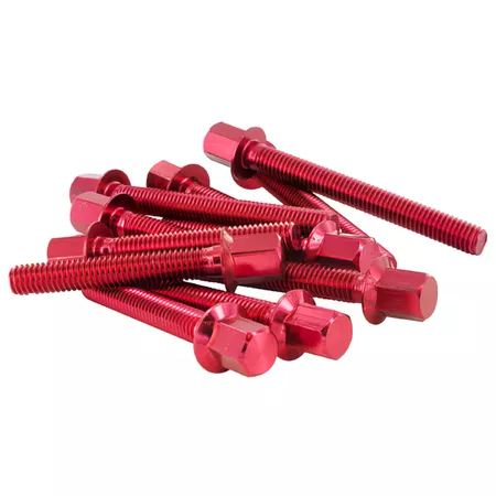Custom Screws engine cover STR8 Peugeot vertical red