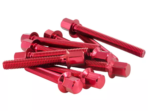 Custom Screws engine cover STR8 Peugeot vertical red