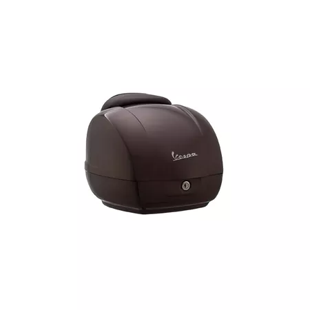 Piaggio Top Case Kit w. back rest 42L Vespa GTV 300cc brown \/ brown leather