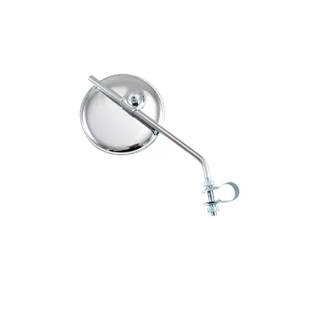 Mirror bar end w\/ bracket round chrome adjustable d=8mm