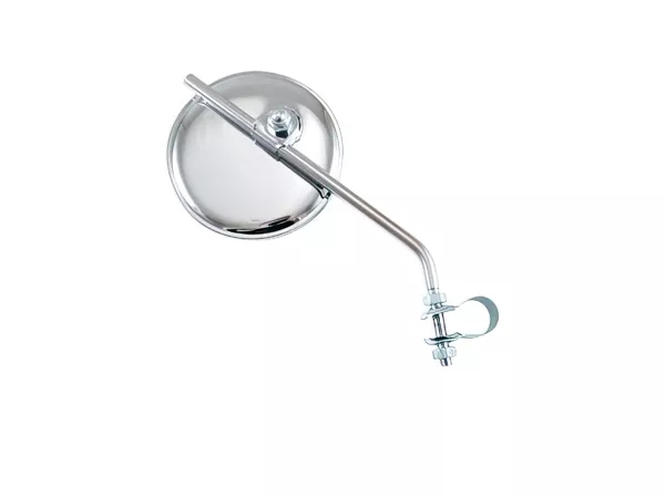 Mirror bar end w\/ bracket round chrome adjustable d=8mm
