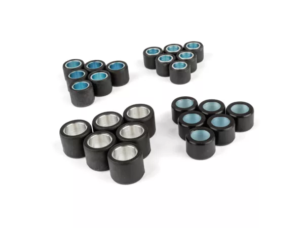 Variator Weights (x6) 15x12mm - 2.3g - Roller size: 15 x 12 mm, Roller weight: 2,3 gr