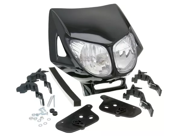 Twin Headlight Mask Enduro black