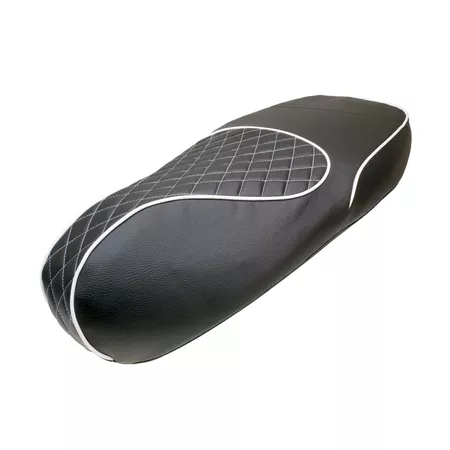 Seat Cover black \/ white Vespa Primavera \/ Sprint after 2013