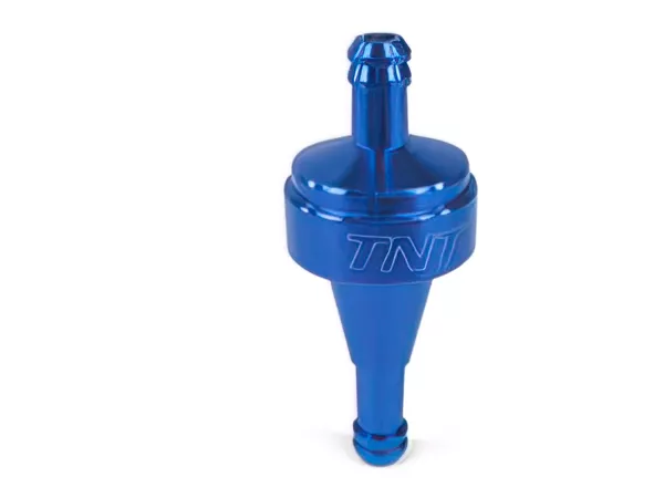 Fuel Filter CNC d=6mm blue anodised