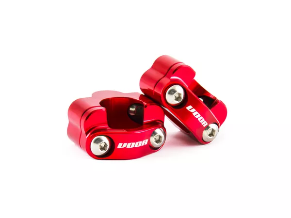 Handlebar Brackets Voca Racing 28mm CNC red