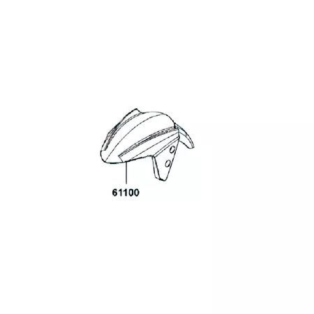 Mudguard front Kymco Agility RS 50cc 12 inch