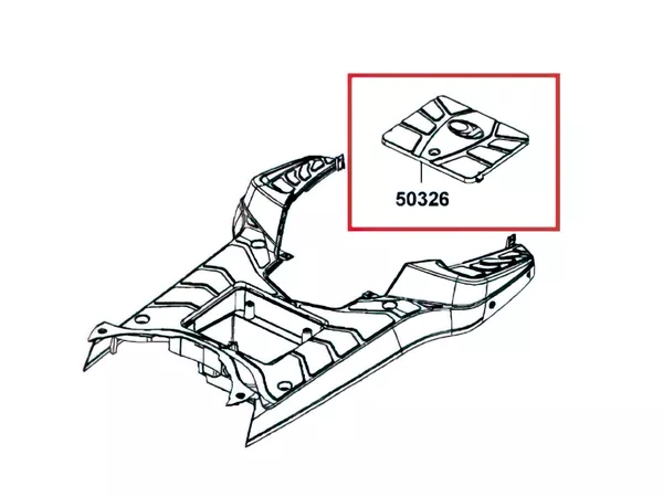 Battery Case Cover Kymco Agility RS 50cc 2T\/4T