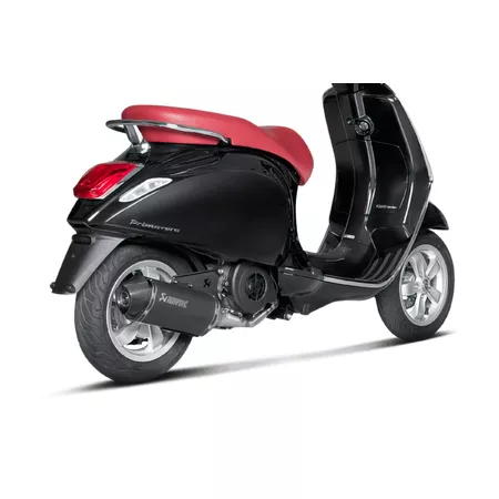Akrapovic Slip-On Exhaust Black Edition (CE-marking) Vespa LX \/ Primavera \/ Sprint \/ Piaggio Liberty 125-150cc