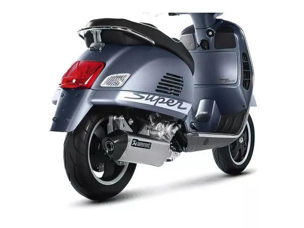 Akrapovic Slip-On Exhaust (CE-marking) Vespa GTS \/ GTV 125-300cc 2005-2015