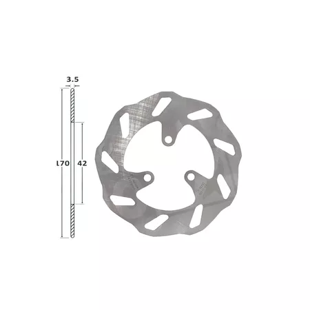Brake Disc IGM Peugeot Kisbee before 2011 \/ Ludix 08-13 front