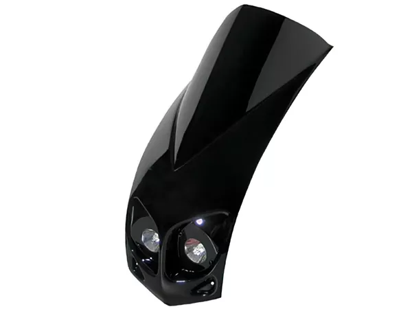 BCD Front Fairing Twin Headlight Peugeot Ludix black