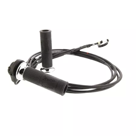 Grips (x2) with throttle cable - original spare part Vespa GTS