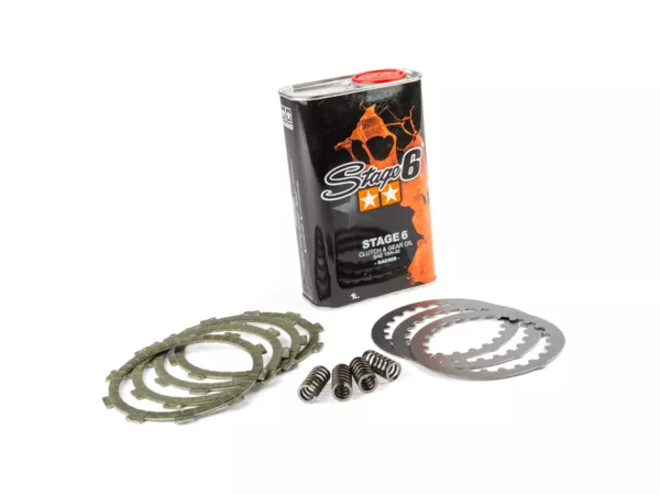 Clutch Kit + Gear Oil Stage6 Minarelli AM6