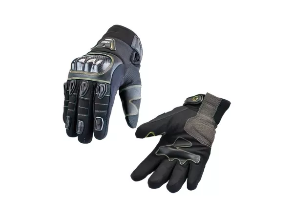 Winter Gloves Louga 2018 Steev black \/ yellow XS - Clothing colour: black \/ yellow, Size: XS