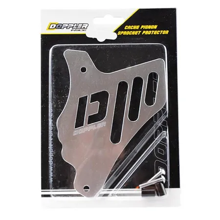 Front Sprocket Cover \/ Chain Guard aluminium silver Doppler AM6