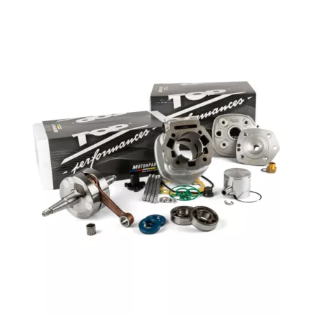 Cylinder + Crankshaft Kit 86cc Top Performances 86cc cast iron Derbi Euro 3