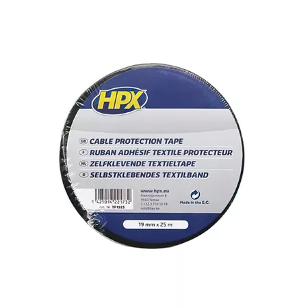 Tape textile 19mm x 25m HPX black