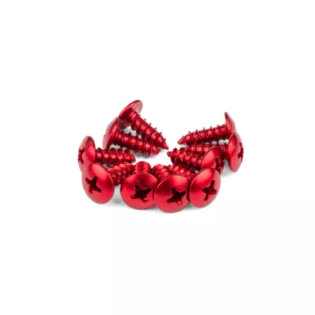 Fairing screws aluminum M4x12 red (x 10)