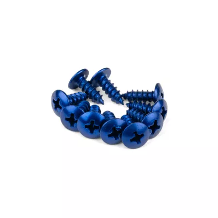 Fairing screws aluminum M4x12 blue (x 10)