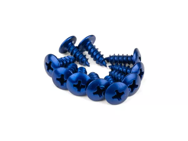 Fairing screws aluminum M4x12 blue (x 10)