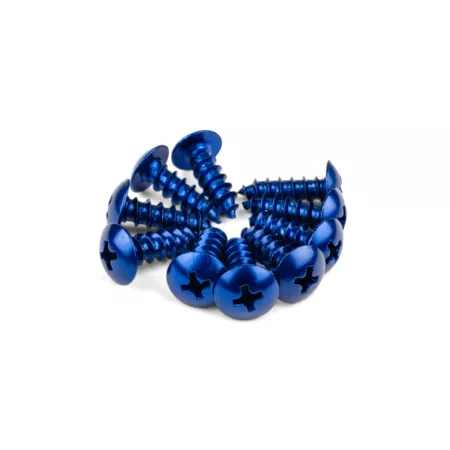 Fairing Screws aluminum M5x12 blue (x 10)