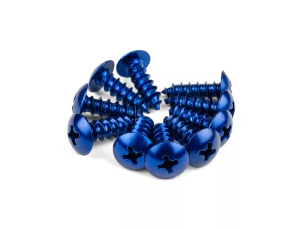 Fairing Screws aluminum M5x12 blue (x 10)