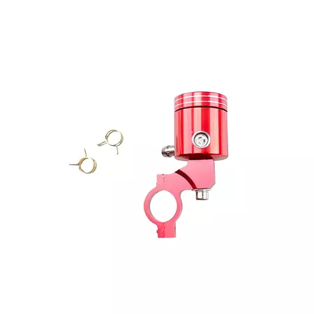 Brake Fluid Reservoir CNC aluminium round universal red