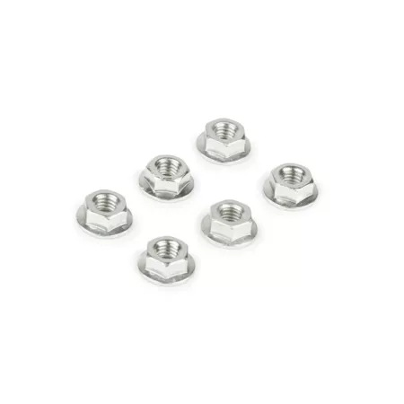 Nuts M6 (x6) anodized silver
