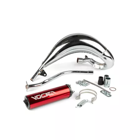 Exhaust Voca Cross Chromed 50 \/ 70cc red Beta RR 2012-2020