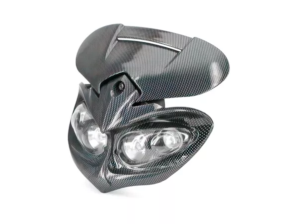 Twin Headlight Manga supermoto carbon