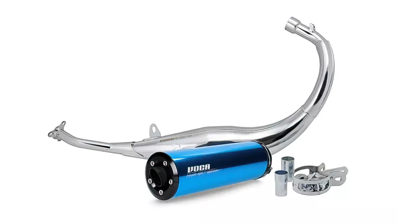 17793-exhaust-50-70cc-chrome-blue-aluminium-silencer-ce-minarelli-am6-1.webp