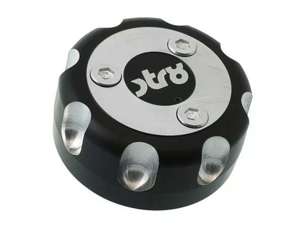 Fuel Cap STR8 CNC Yamaha \/ MBK \/ Derbi Senda black